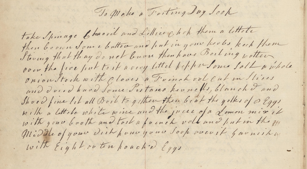 Fasting Day Soup recipe