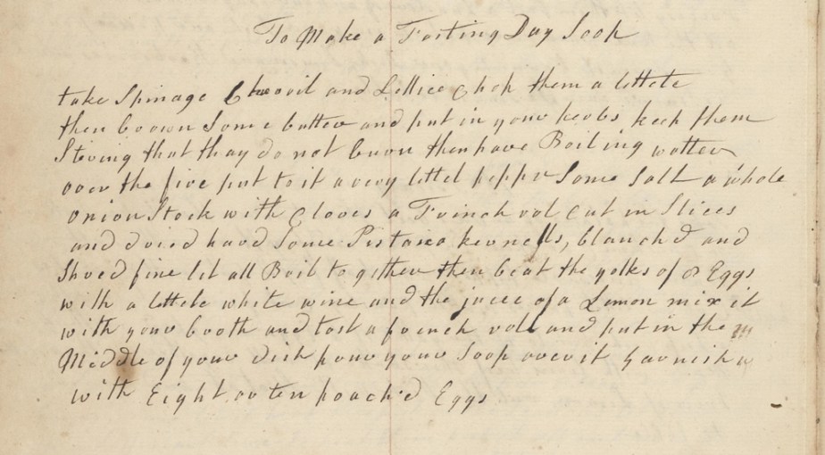 Fasting Day Soup recipe