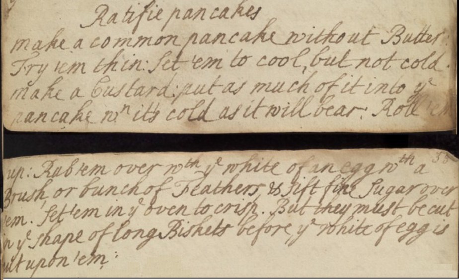 Ratafia Pancakes, MS.2767 c1750-1825, Wellcome Collection