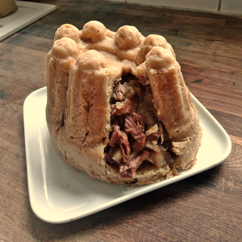 Beef and onion Plough Monday Pudding