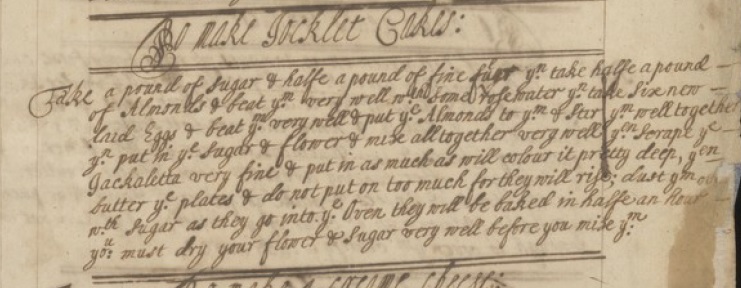 18thC Chocolate Cakes