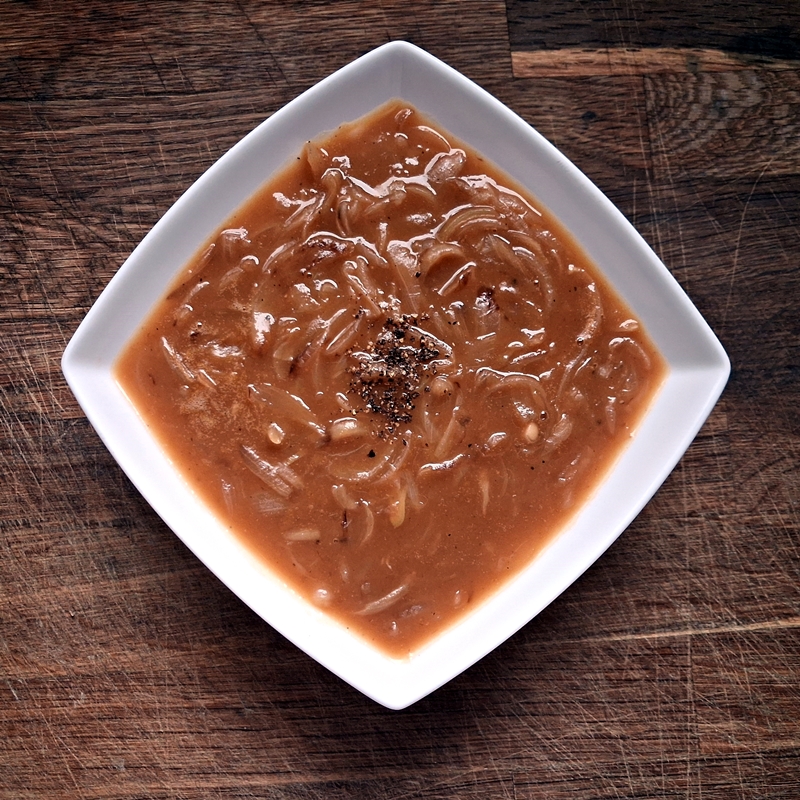 Martha Bradley's Onion Soup with Vinegar, "The British Housewife" 1758